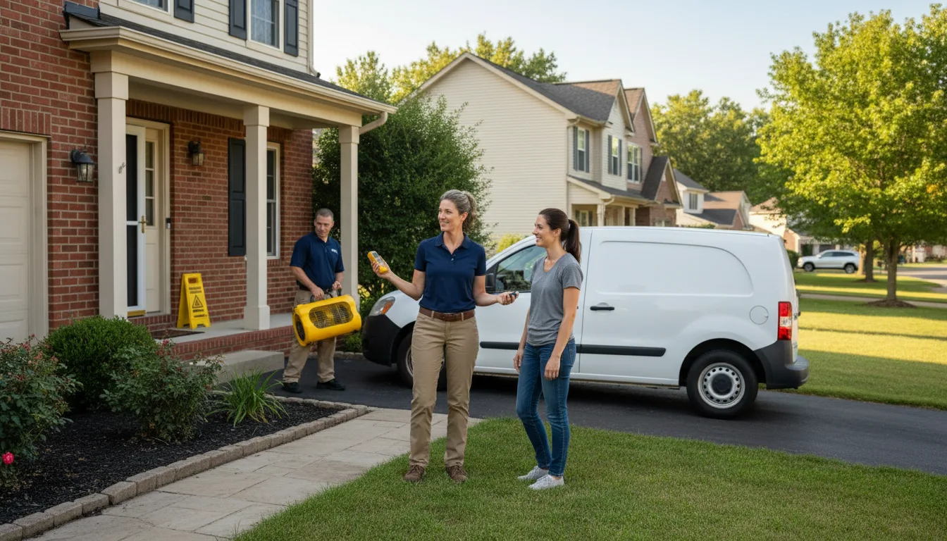 Residential water damage restoration in Kinston, NC